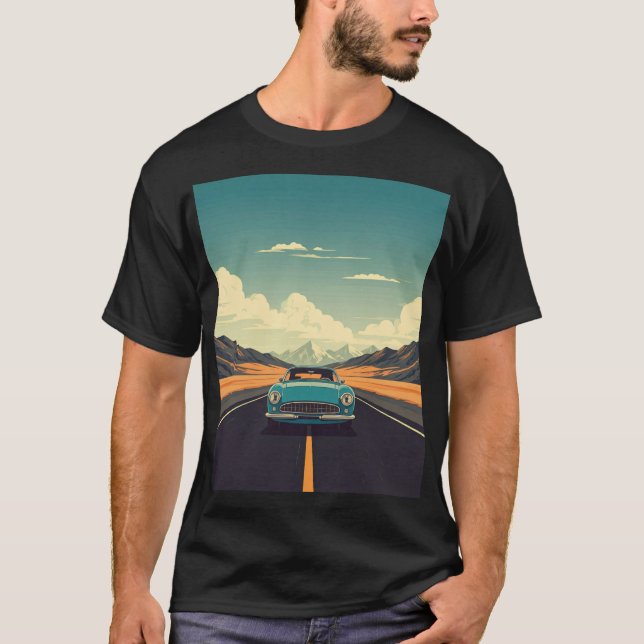 Klassischer T - Shirt, Vintage T-Shirt (Vorderseite)