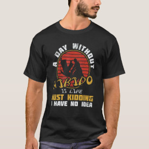 Klassischer Tag ohne Aikido Japan Taekwondo Karate T-Shirt