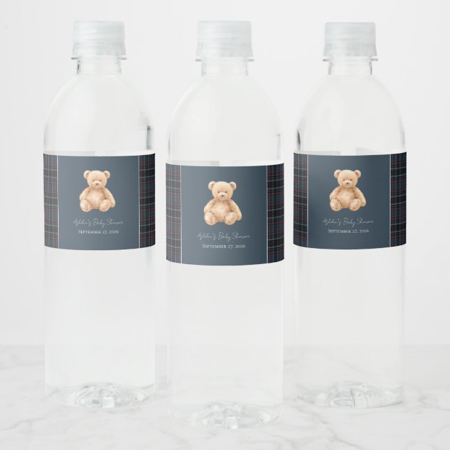 Klassischer Teddybär-Babyshower im Prepper-Stil (Flaschen)