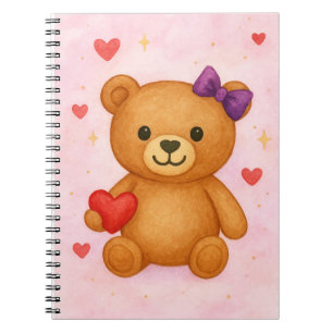 Klassischer Teddybär Notizblock