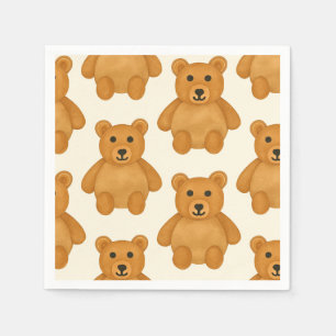 Klassischer Teddybär Serviette