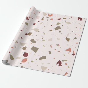 Klassischer Terrazzo-Marmorboden Geschenkpapier