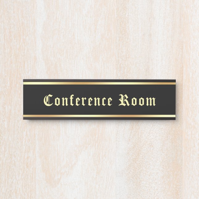 Klassischer Textkonferenzraum Vintag Türschild (Vorderseite )