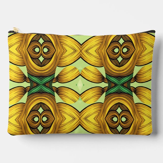 Klassischer, trendiger Schminkbeutel in Multicolor Zubehörtasche (Vorderseite)