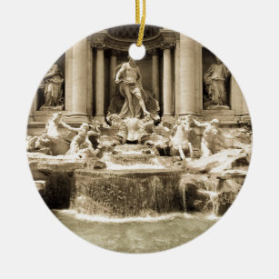 Klassischer Trevi-Brunnen, Rom Keramik Ornament