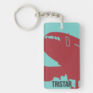 Klassischer Tristar-Flugzeuganhänger Schlüsselanhänger