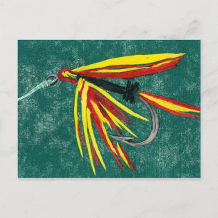 Klassischer Trout Fly Postcard "Firecracker" Postkarte