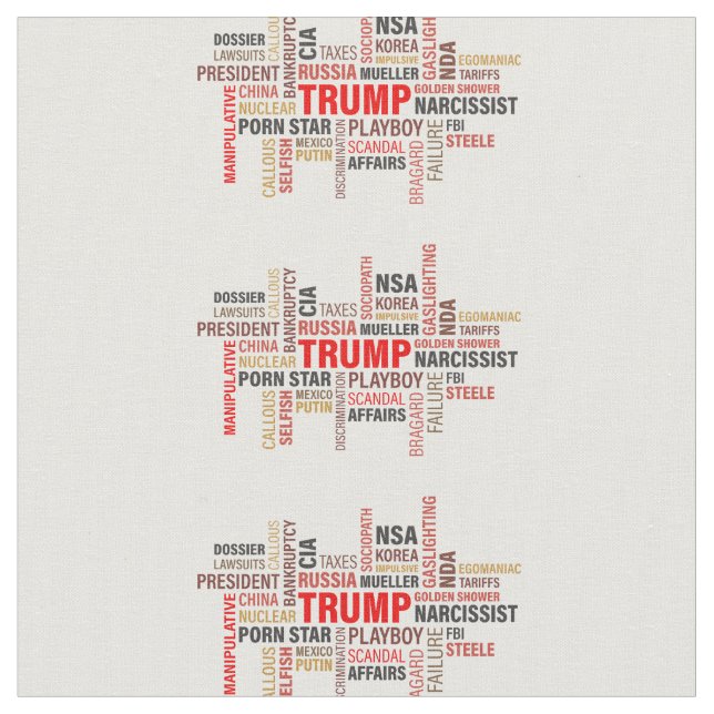 Klassischer Trump 2020 Stoff (Nahaufnahme)