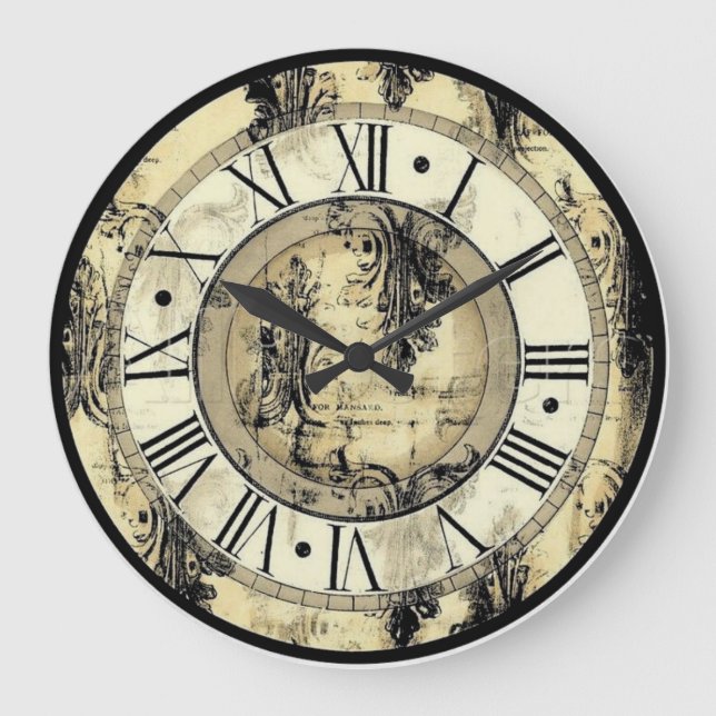 Klassischer Typ 1 Große Wanduhr (Vorderseite)