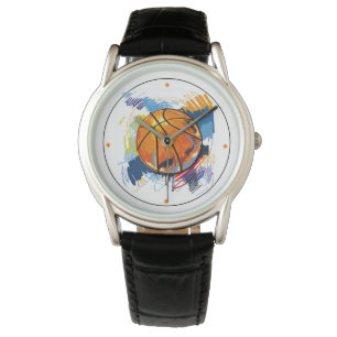 Klassischer Uhrenbasketball für Männer mit Zeitmar Armbanduhr