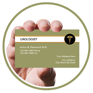 Klassischer Urologe Medical Business Cards Visitenkarte