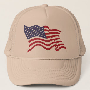 Klassischer USA-Flaggenhut für den täglichen Gebra Truckerkappe