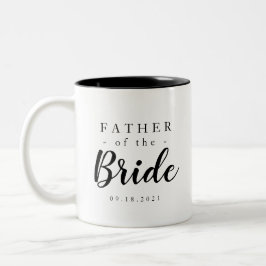 Klassischer Vater der Braut Zweifarbige Tasse