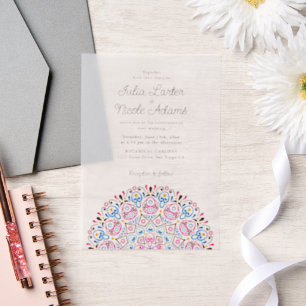 Klassischer verzierter Art Deco Stil Mandala-Hochz