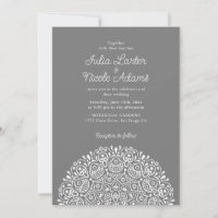 Klassischer verzierter Art Deco Stil Mandala-Hochz