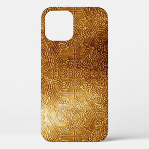 Klassischer verzierter Metallteller aus Gold Case-Mate iPhone Hülle