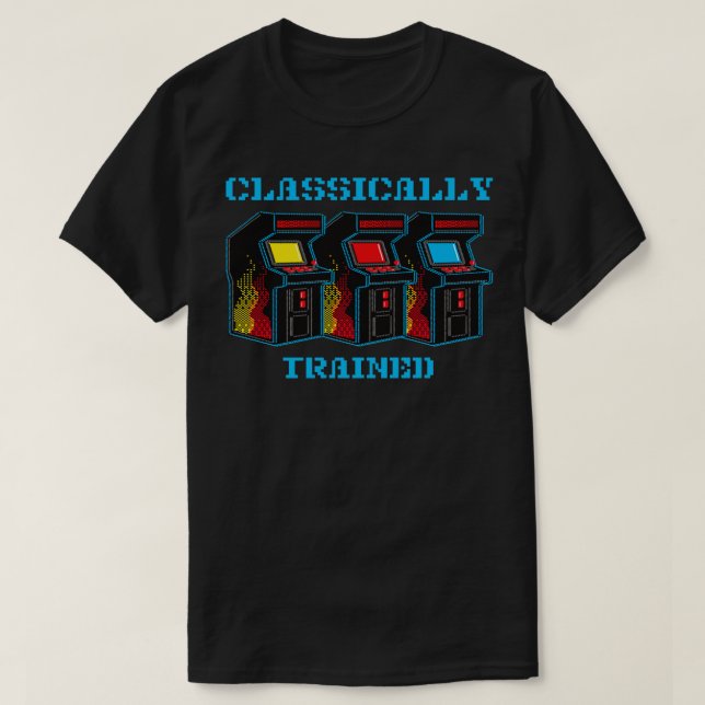 Klassischer Video Arcade Game Retro 80er T-Shirt (Design vorne)