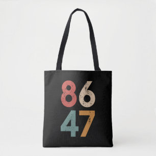 Klassischer Vintage 80er Stil 86 47 Anti Trump  Tasche