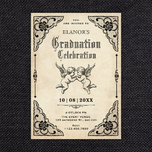 Klassischer Vintage-Abschluss Einladung