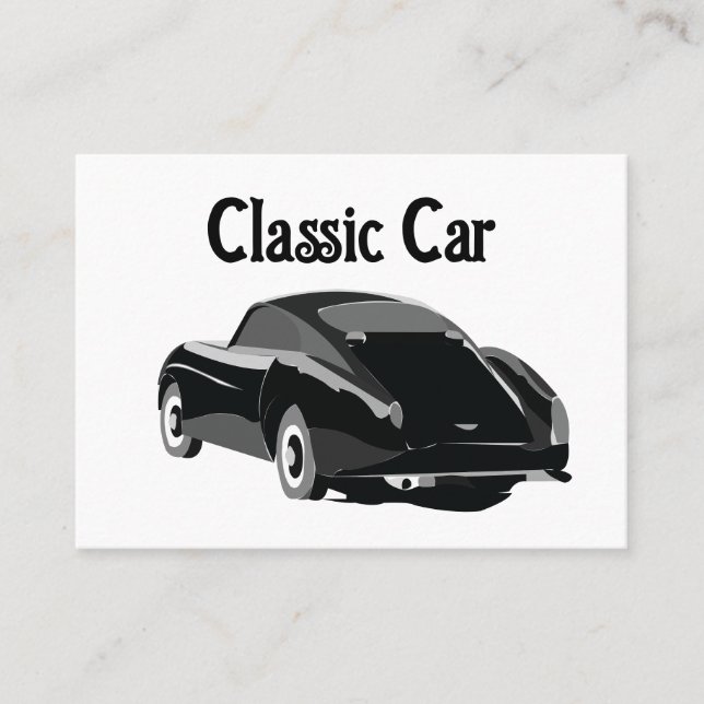 Klassischer Vintage Car Visitenkarte (Vorderseite)