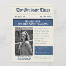 Klassischer Vintage-Zeitungsstil-Abschluss 2026