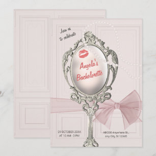 Klassischer Vintager Bachelorett Einladung