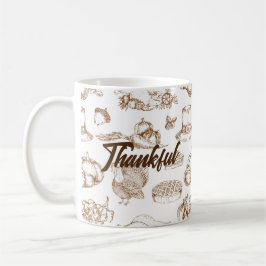 Klassischer Vintager Erntedank Minimalistisch rust Kaffeetasse