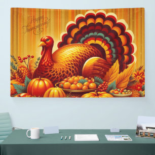 klassischer/Vintager Erntedank Türkei Banner