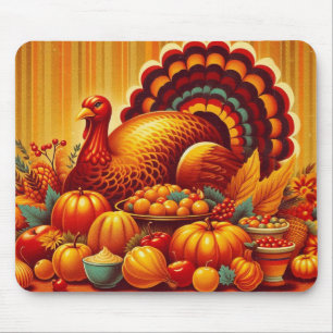 klassischer/Vintager Erntedank Türkei Mousepad