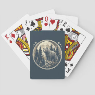 Klassischer/Vintager Wildbär Spielkarten