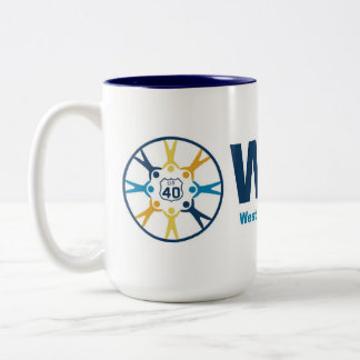Klassischer WCCA-Kaffeebecher Zweifarbige Tasse