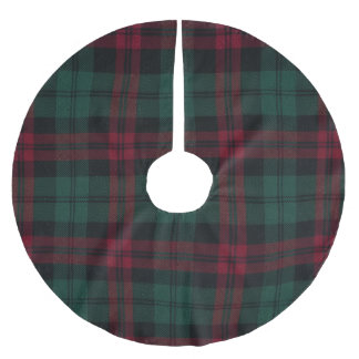 Klassischer Weihnachts-Baumschürze im Karomuster Polyester Weihnachtsbaumdecke
