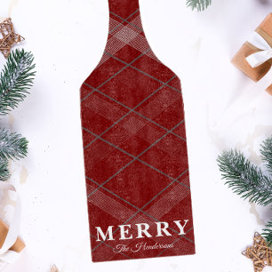 Klassischer Weihnachts-Gingham nach Maß Schneidebrett