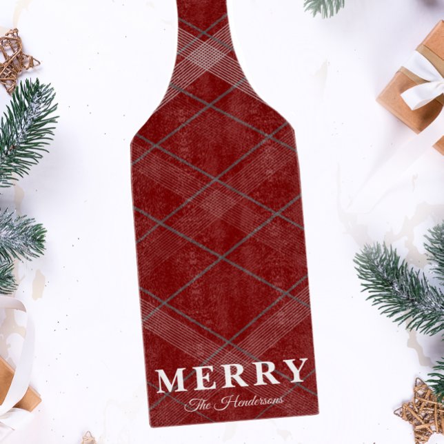 Klassischer Weihnachts-Gingham nach Maß Schneidebrett (Von Creator hochgeladen)