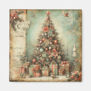 Klassischer Weihnachtsbaum-Magnet Magnet