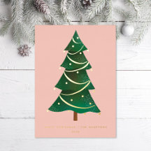 Klassischer Weihnachtsbaum Rosa