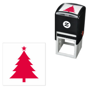 Klassischer Weihnachtsbaum-Stempel für Basteln und Permastempel