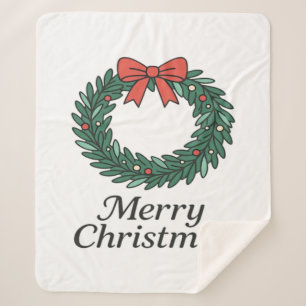 Klassischer Weihnachtskranz – Minimalistisches Fro Sherpadecke