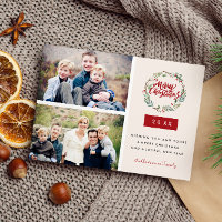 Klassischer Weihnachtskranz mit zwei personalisier