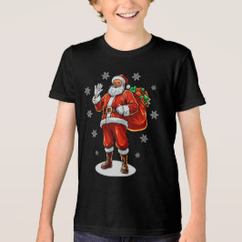 Klassischer Weihnachtsmann bringt Weihnachtsgesche Tri-Blend Shirt