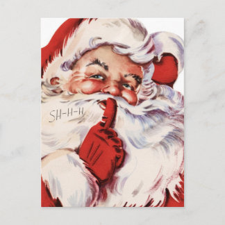 Klassischer Weihnachtsmann Feiertagspostkarte
