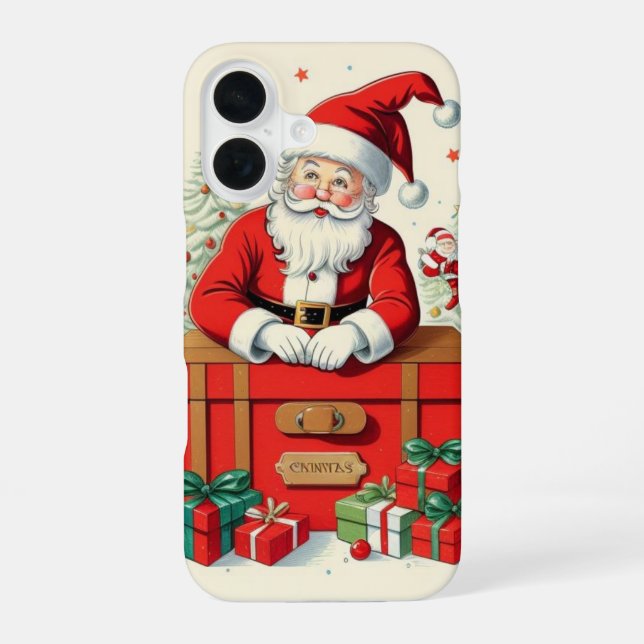 Klassischer Weihnachtsmann  iPhone 16 Hülle (Rückseite)