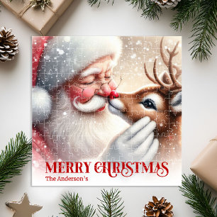 Klassischer Weihnachtsmann Rudolph Benutzerdefinie
