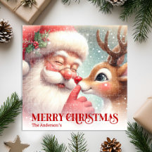 Klassischer Weihnachtsmann Rudolph Individueller K