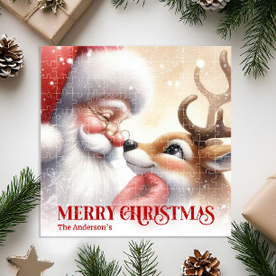 Klassischer Weihnachtsmann Rudolph Personalisierte