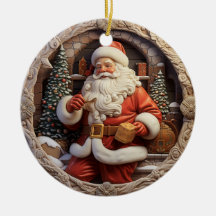Klassischer Weihnachtsmann-Schmuck