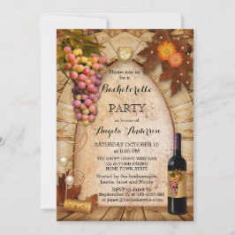 Klassischer Wein oder Weinberg Bachelorette Einlad Einladung