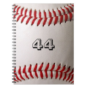 Klassischer weißer Baseball mit benutzerdefinierte Notizblock
