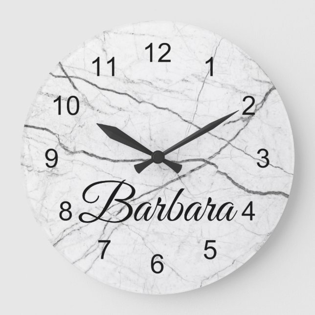 Klassischer weißer große wanduhr (Vorderseite)
