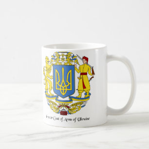 Klassischer weißer Tassen-Ukrainer Kaffeetasse